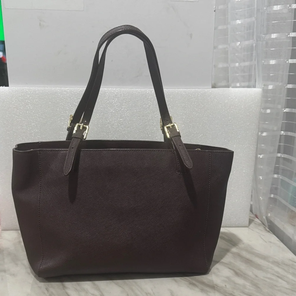 Tory Burch Chocolate Leather Tote
